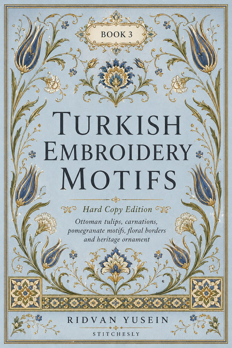 Turkish Embroidery Motifs Book 6 Product Book 3 digital PDF embroidery design book - main cover / hero image 1