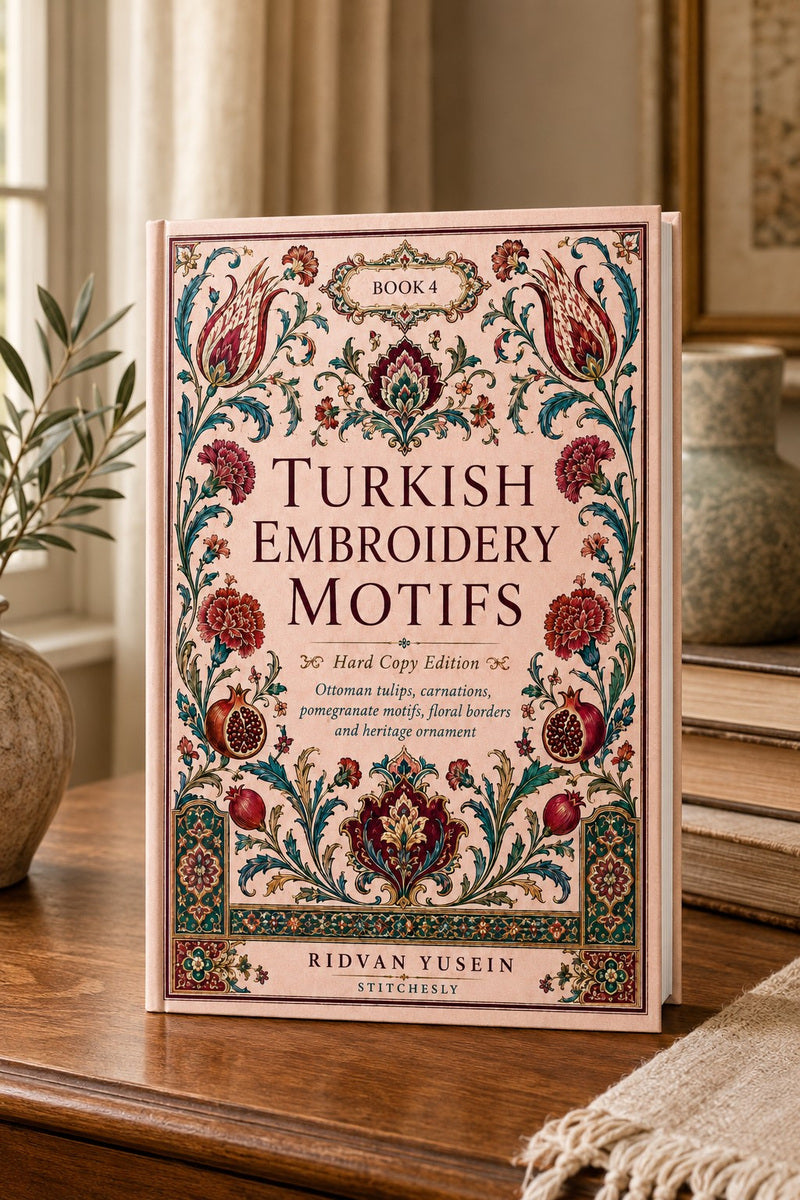 Turkish Embroidery Motifs Book 6 Product Book 4 digital PDF embroidery design book - main cover / hero image 3