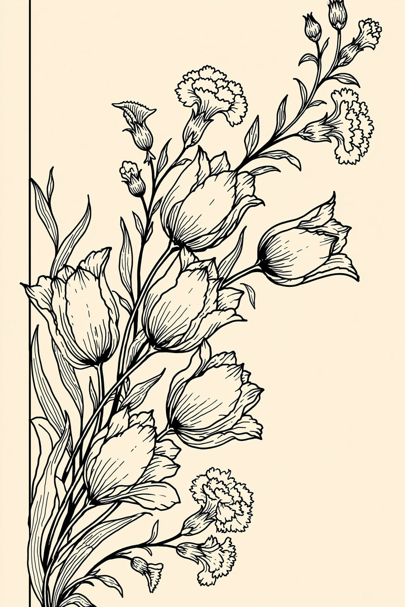 Turkish Floral Napkin Corner 03 from Napkins, Table Runners & Kitchen Linens Book 2, a digital embroidery design reference for machine embroidery designs, embroidery patterns and border and edge embroidery.