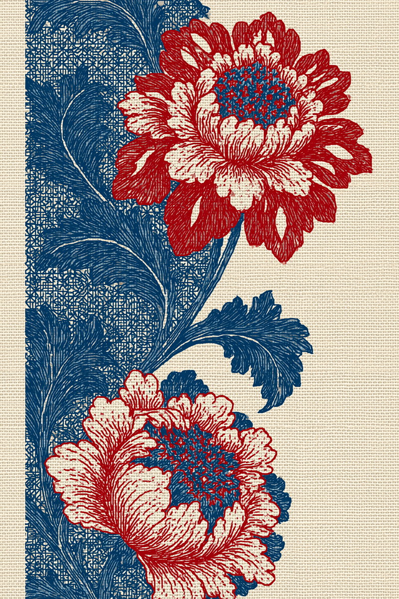 Two Color Colbert Border from Colbert Embroidery Studies Book 4, a digital embroidery design reference for machine embroidery designs, embroidery patterns and border and edge embroidery.