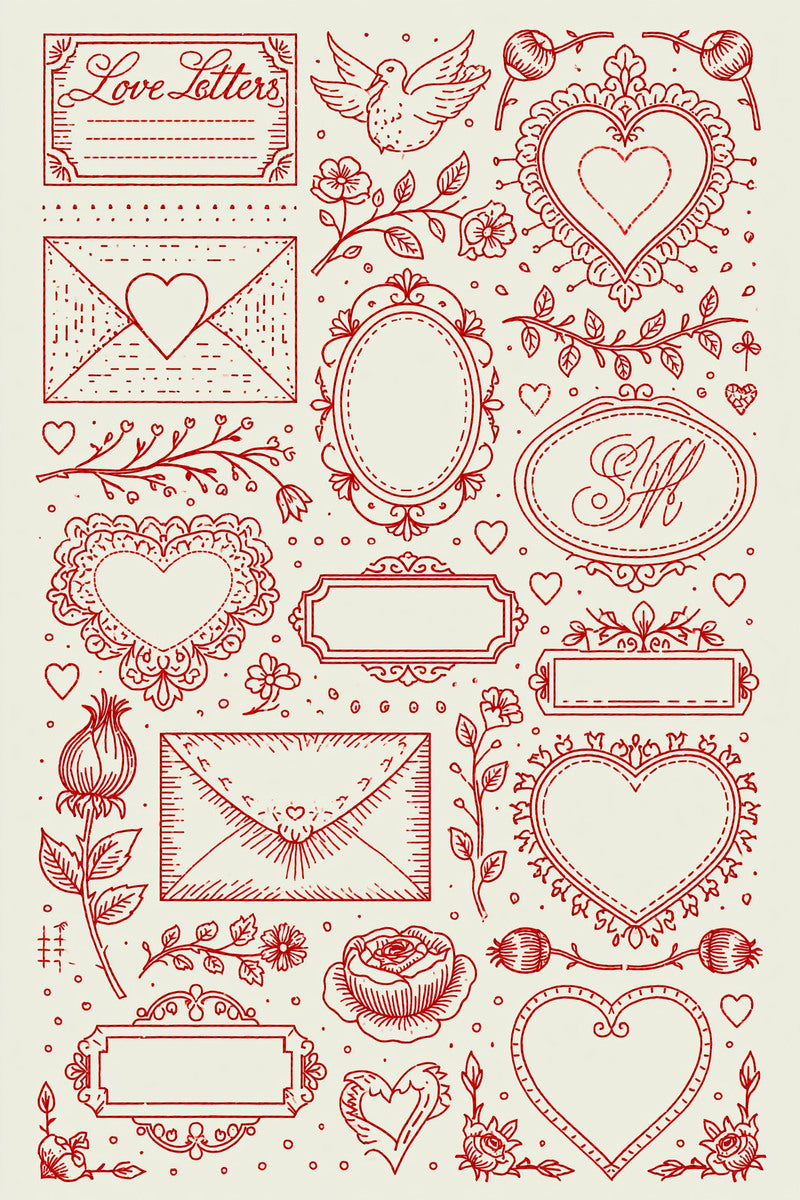 Valentine’s Day Embroidery Book 26 Product Book 2 digital PDF embroidery design book - main cover / hero image 4