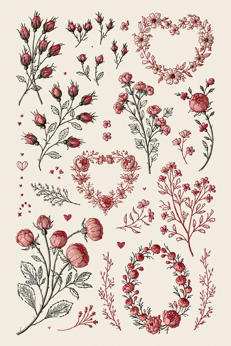 Valentine’s Day Embroidery Book 26 Product Book 3 digital PDF embroidery design book - main cover / hero image 5