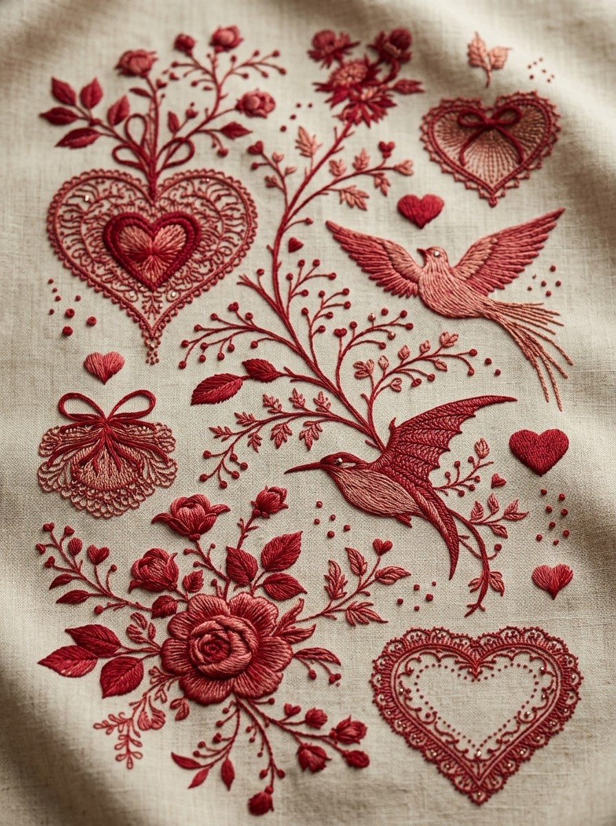 Valentine’s Day Embroidery Book 26 Product Book 4 digital PDF embroidery design book - product image 25