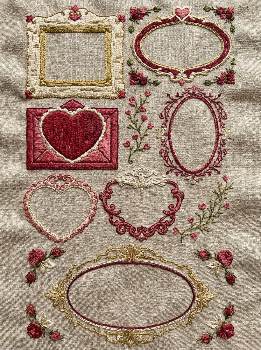Valentine’s Day Embroidery Book 26 Product Book 2 digital PDF embroidery design book - sample plate / motif preview 12