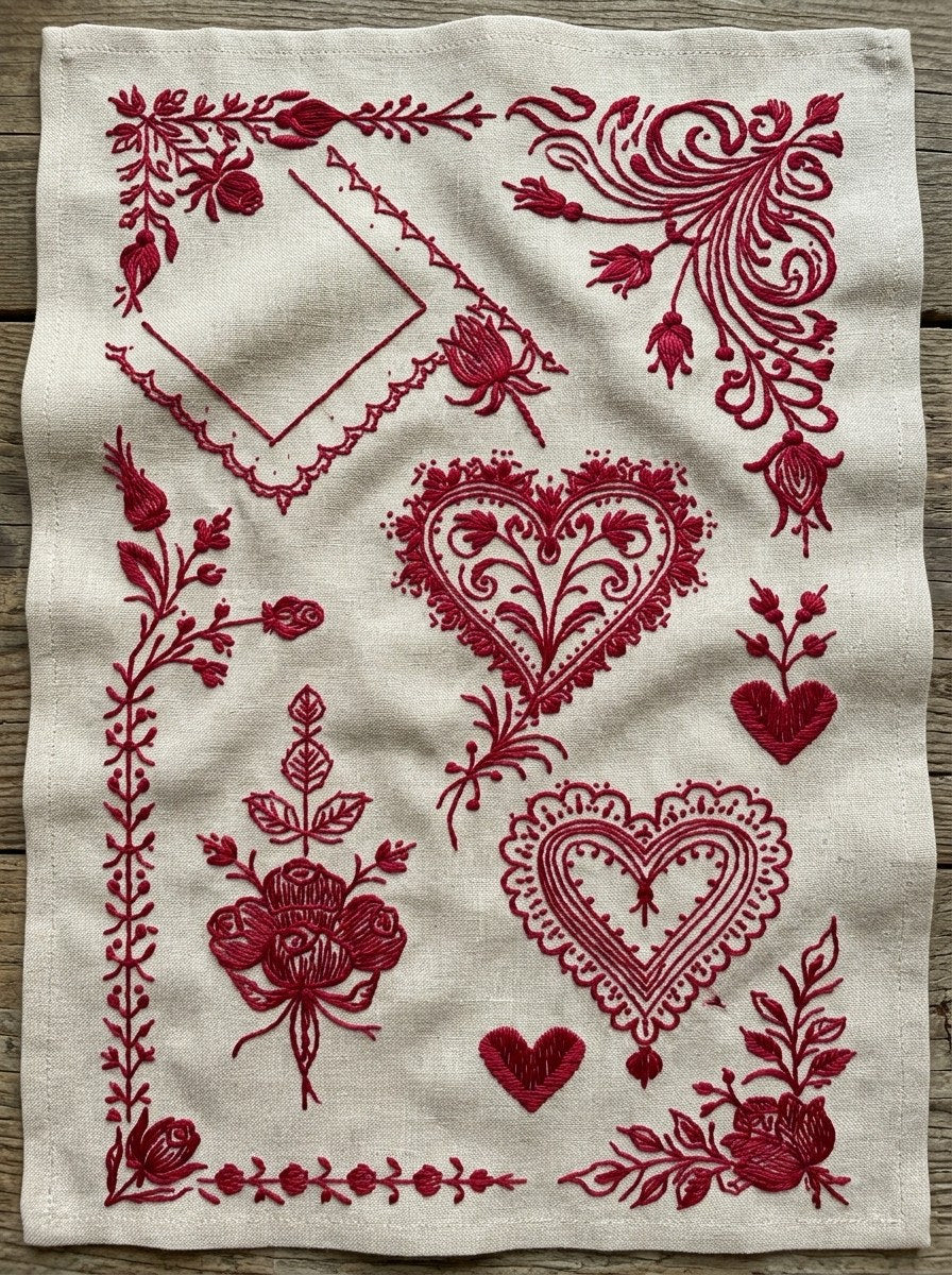 Valentine’s Day Embroidery Book 26 Product Book 4 digital PDF embroidery design book - product image 21