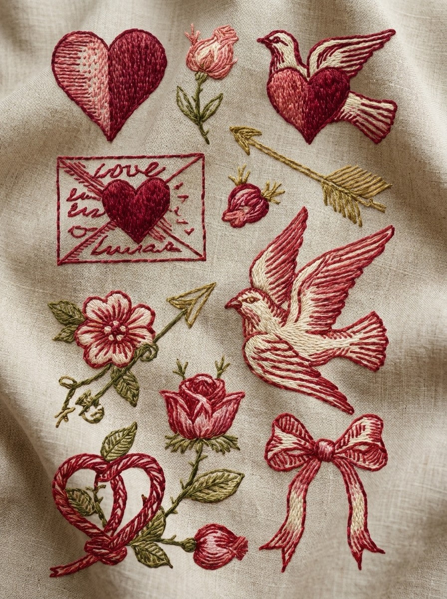 Valentine’s Day Embroidery Book 26 Product Book 1 digital PDF embroidery design book - product image 23