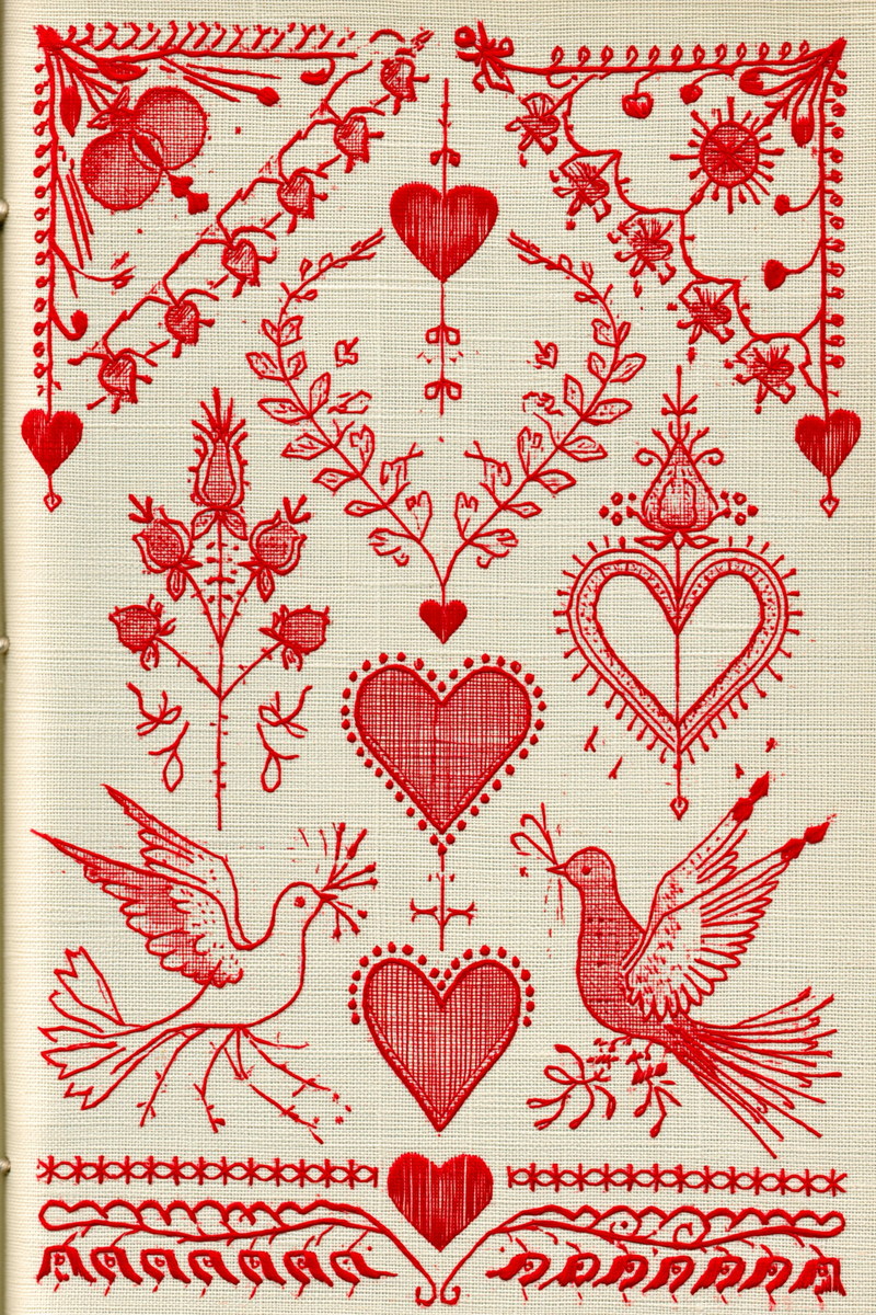 Valentine’s Day Embroidery Book 26 Product Book 1 digital PDF embroidery design book - product image 18