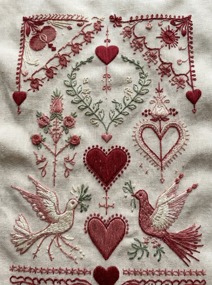 Valentine’s Day Embroidery Book 26 Product Book 1 digital PDF embroidery design book - product image 19