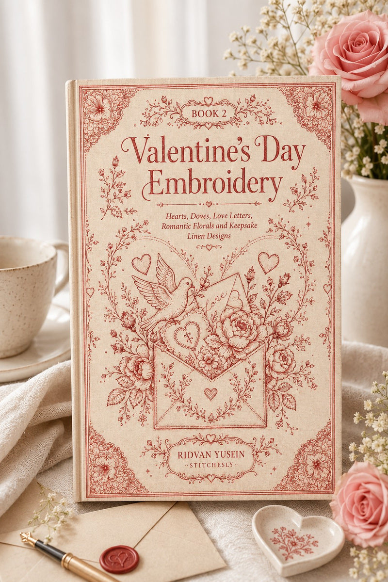 Valentine’s Day Embroidery Book 26 Product Book 2 digital PDF embroidery design book - main cover / hero image 2
