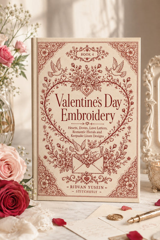 Valentine’s Day Embroidery Book 26 Product Book 4 digital PDF embroidery design book - main cover / hero image 2