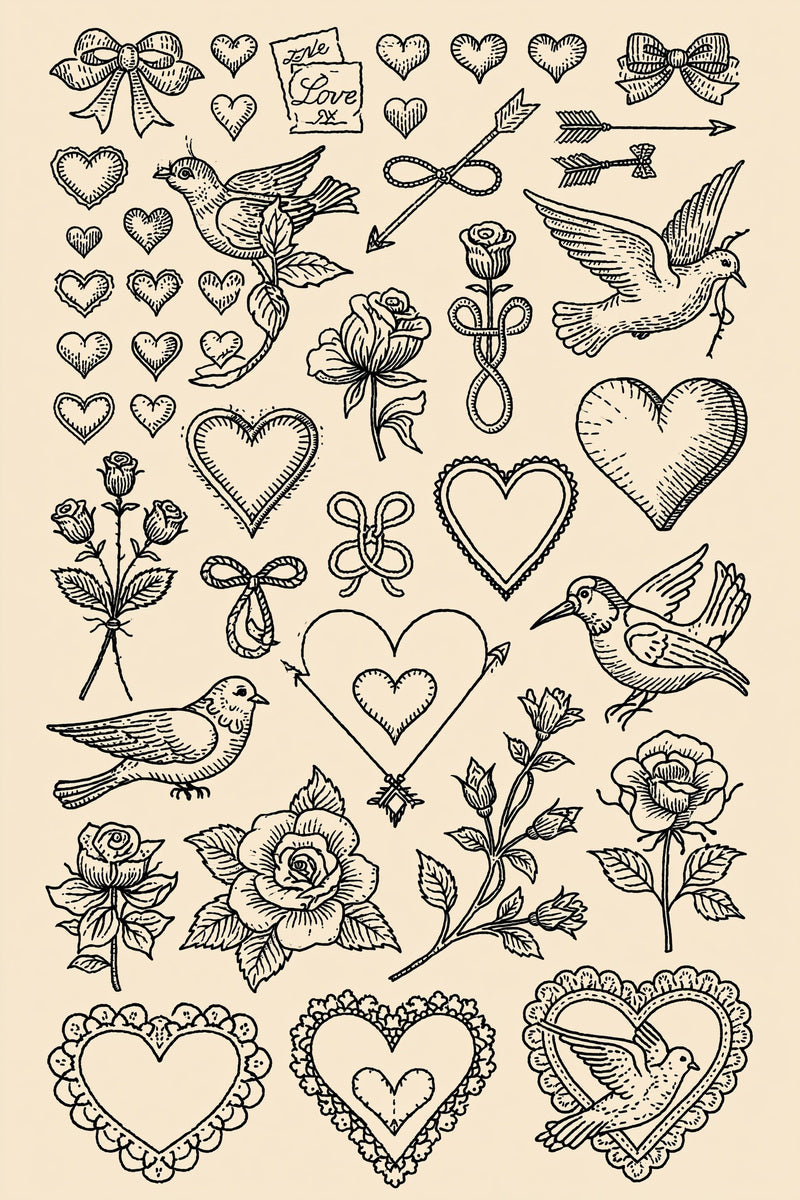 Valentine’s Day Embroidery Book 26 Product Book 1 digital PDF embroidery design book - main cover / hero image 4