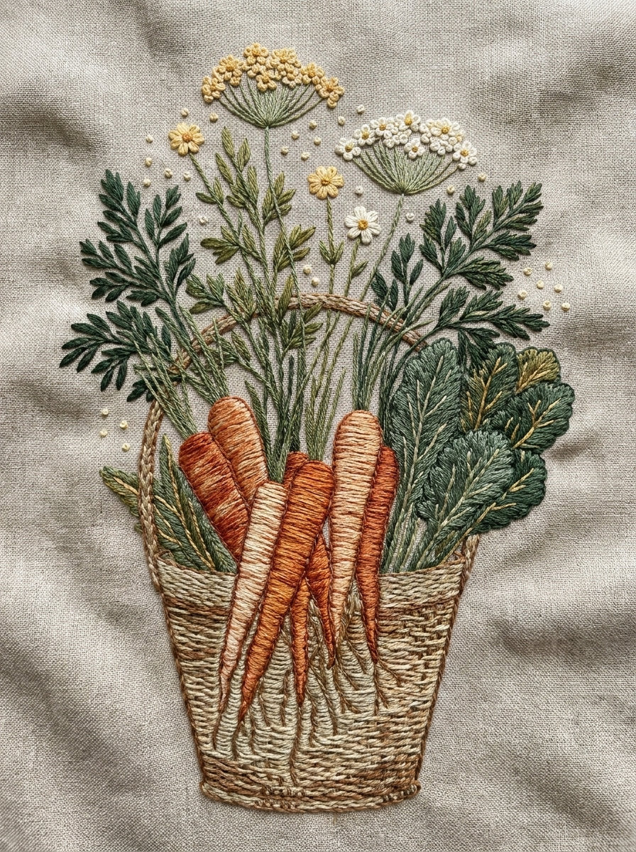Vegetable Basket Motif Kitchen Embroidery Png from Kitchen Towels & Aprons Embroidery Book 2, a digital embroidery design reference for machine embroidery designs, embroidery patterns and linen and home textile projects.