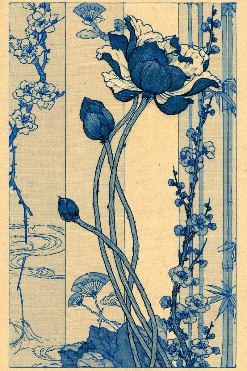 Vertical Panels Kimono Inspired Layouts from East Asian Inspired Embroidery Book 6, a digital embroidery design reference for machine embroidery designs, embroidery patterns and embroidery design reference.