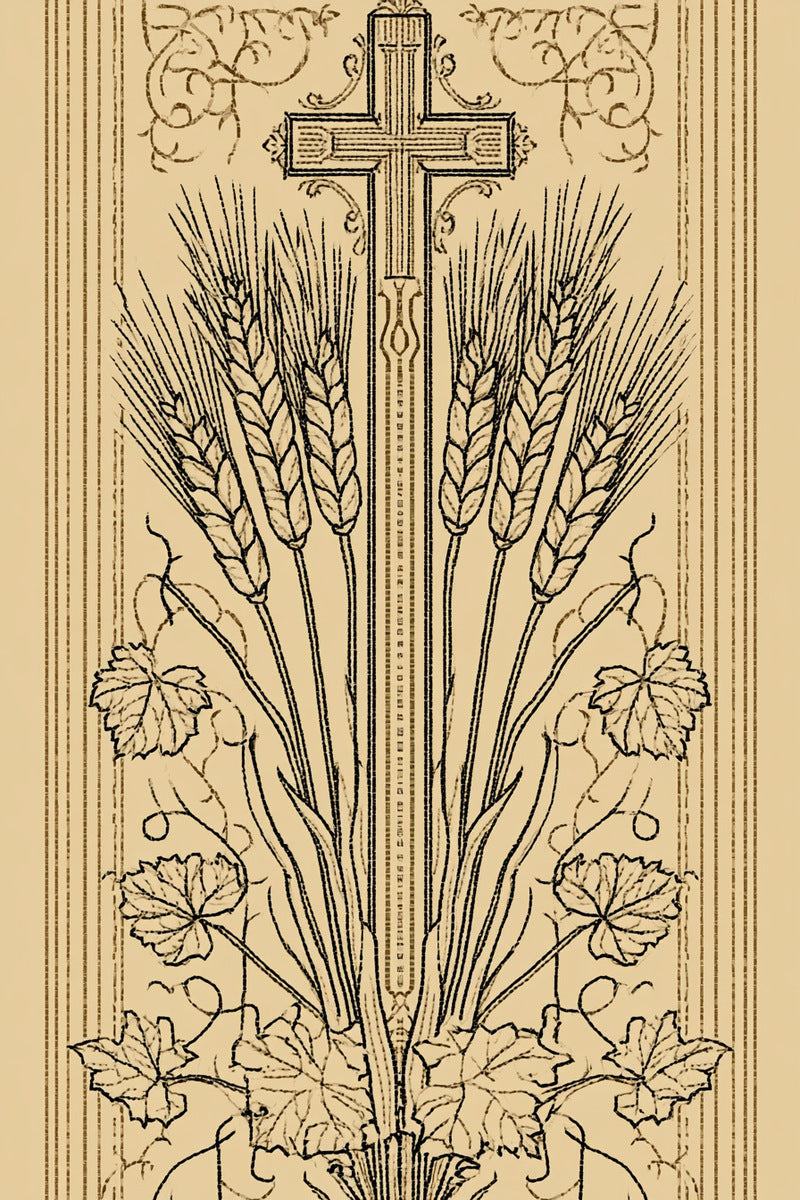 Vestment Inspired Vertical Panel from Church Embroidery & Sacred Ornament Book 3, a digital embroidery design reference for machine embroidery designs, embroidery patterns and embroidery design reference.