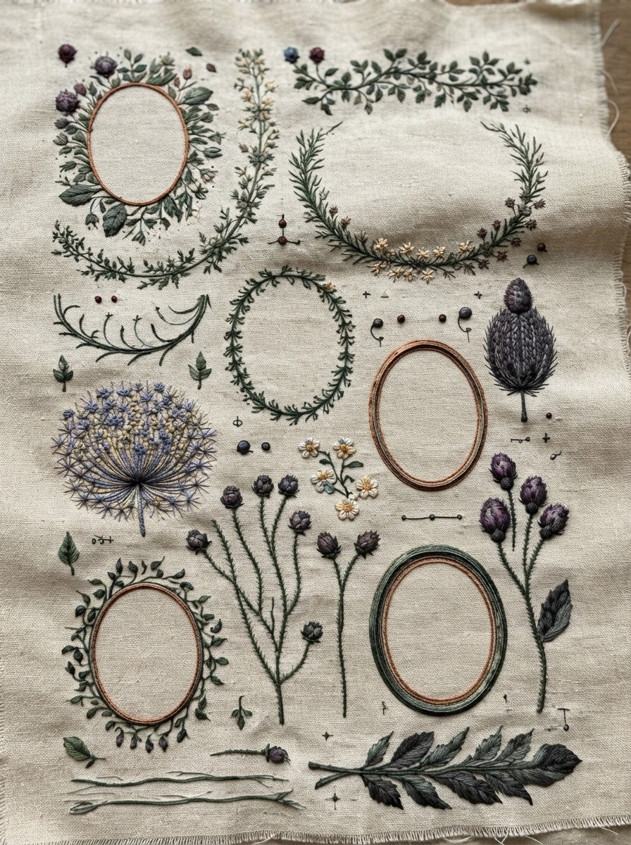 Victorian Sprig & Heirloom Botanicals Book 49 Product Book 3 digital PDF embroidery design book - product image 29