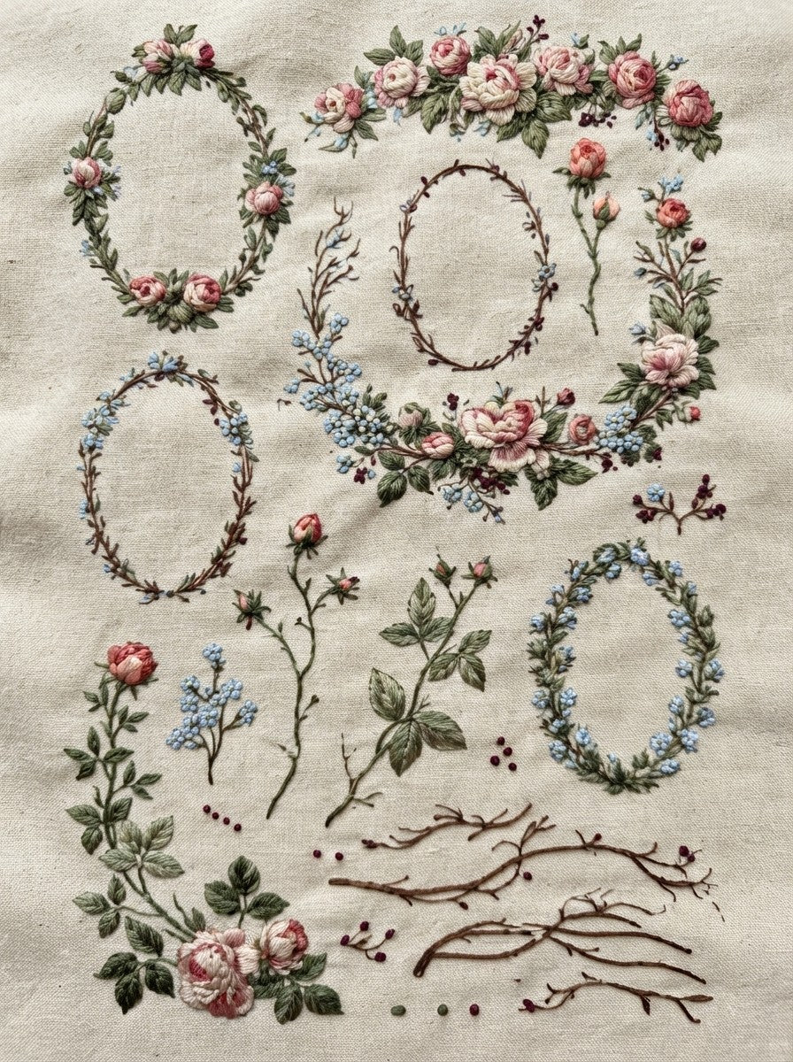 Victorian Sprig & Heirloom Botanicals Book 49 Product Book 3 digital PDF embroidery design book - product image 30