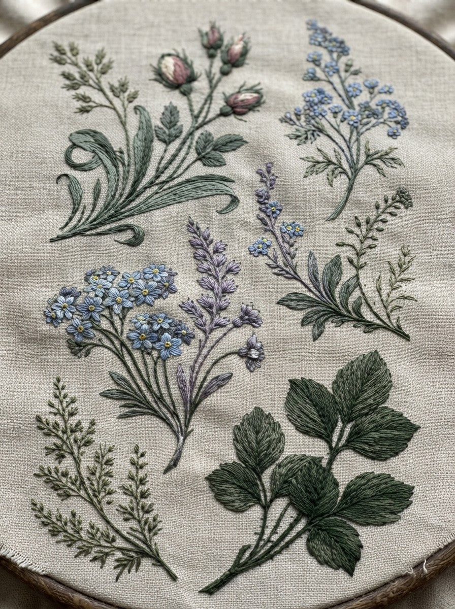 Victorian Sprig & Heirloom Botanicals Book 49 Product Book 3 digital PDF embroidery design book - product image 25