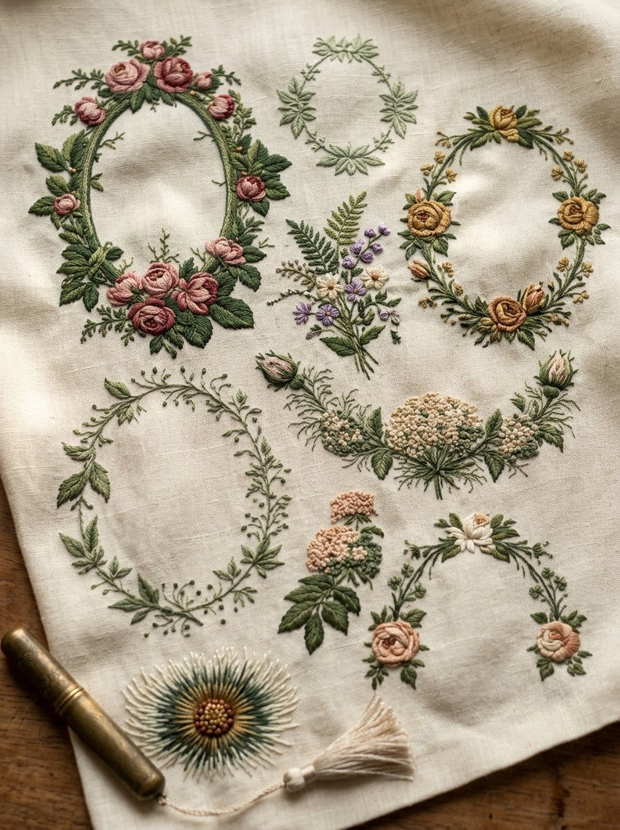 Victorian Sprig & Heirloom Botanicals Book 49 Product Book 1 digital PDF embroidery design book - pattern preview 8