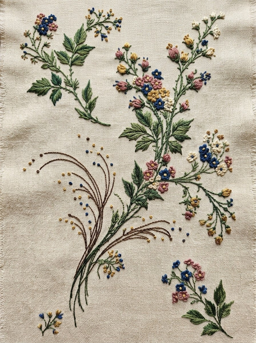 Victorian Sprig & Heirloom Botanicals Book 49 Product Book 1 digital PDF embroidery design book - pattern preview 5