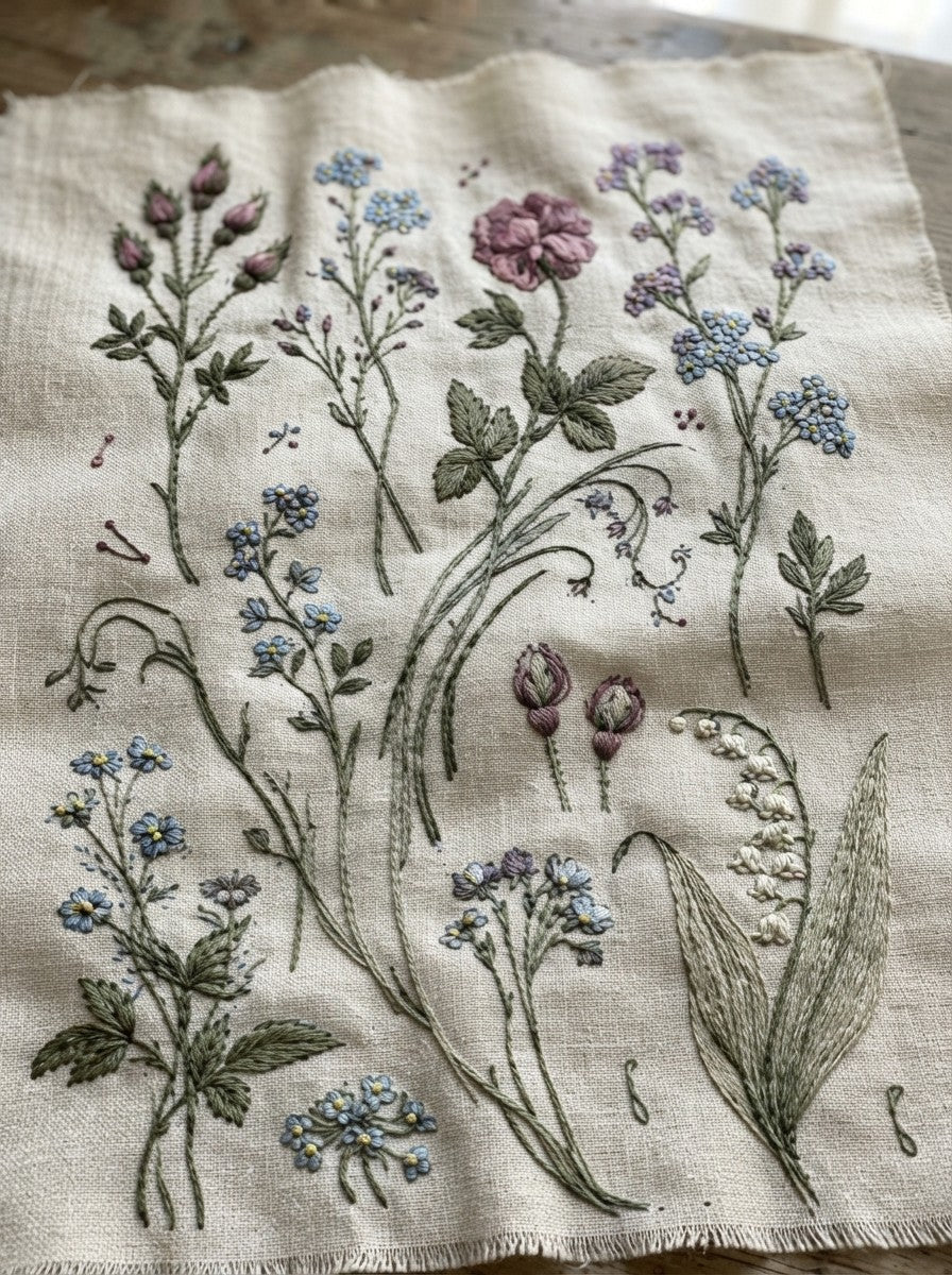Victorian Sprig & Heirloom Botanicals Book 49 Product Book 2 digital PDF embroidery design book - pattern preview 5