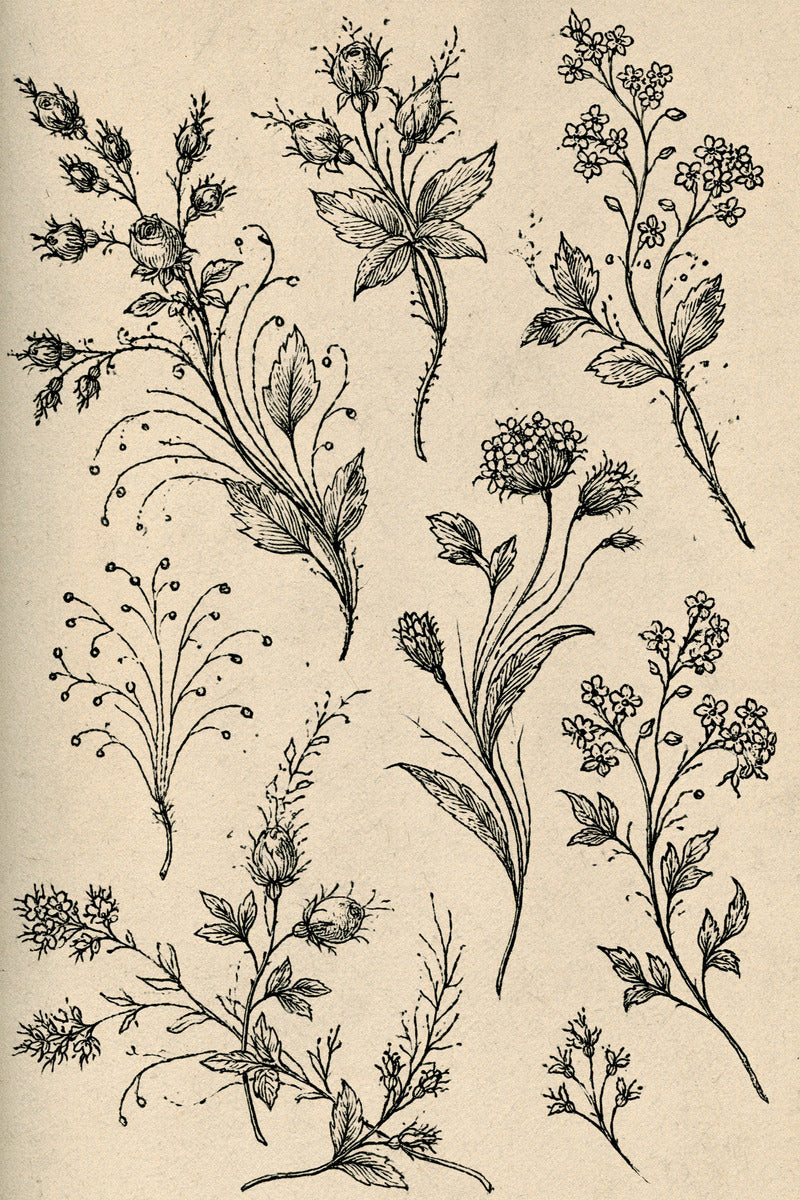 Victorian Sprig & Heirloom Botanicals Book 49 Product Book 4 digital PDF embroidery design book - pattern preview 4