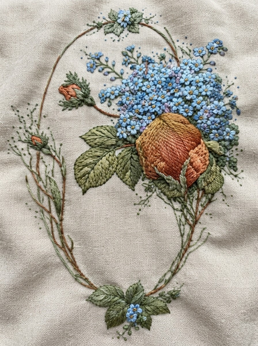 Victorian Sprig & Heirloom Botanicals Book 49 Product Book 5 digital PDF embroidery design book - sample plate / motif preview 7