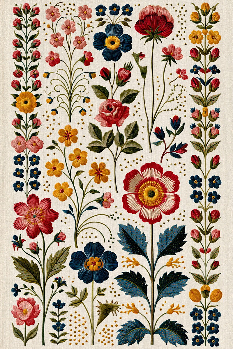 Victorian Sprig & Heirloom Botanicals Book 49 Product Book 6 digital PDF embroidery design book - sample plate / motif preview 8