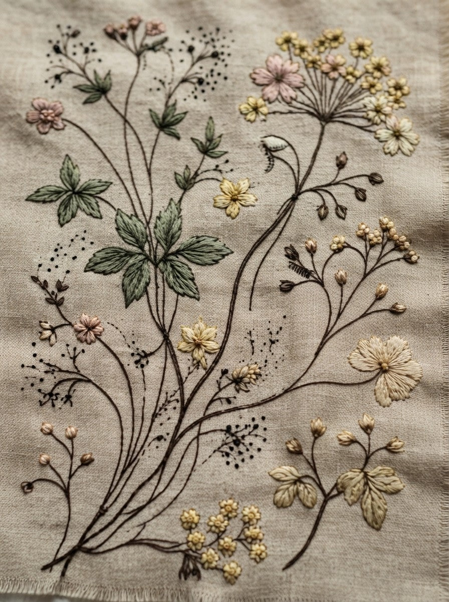 Victorian Sprig & Heirloom Botanicals Book 49 Product Book 5 digital PDF embroidery design book - sample plate / motif preview 5