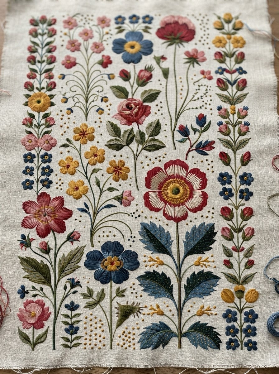 Victorian Sprig & Heirloom Botanicals Book 49 Product Book 6 digital PDF embroidery design book - sample plate / motif preview 9