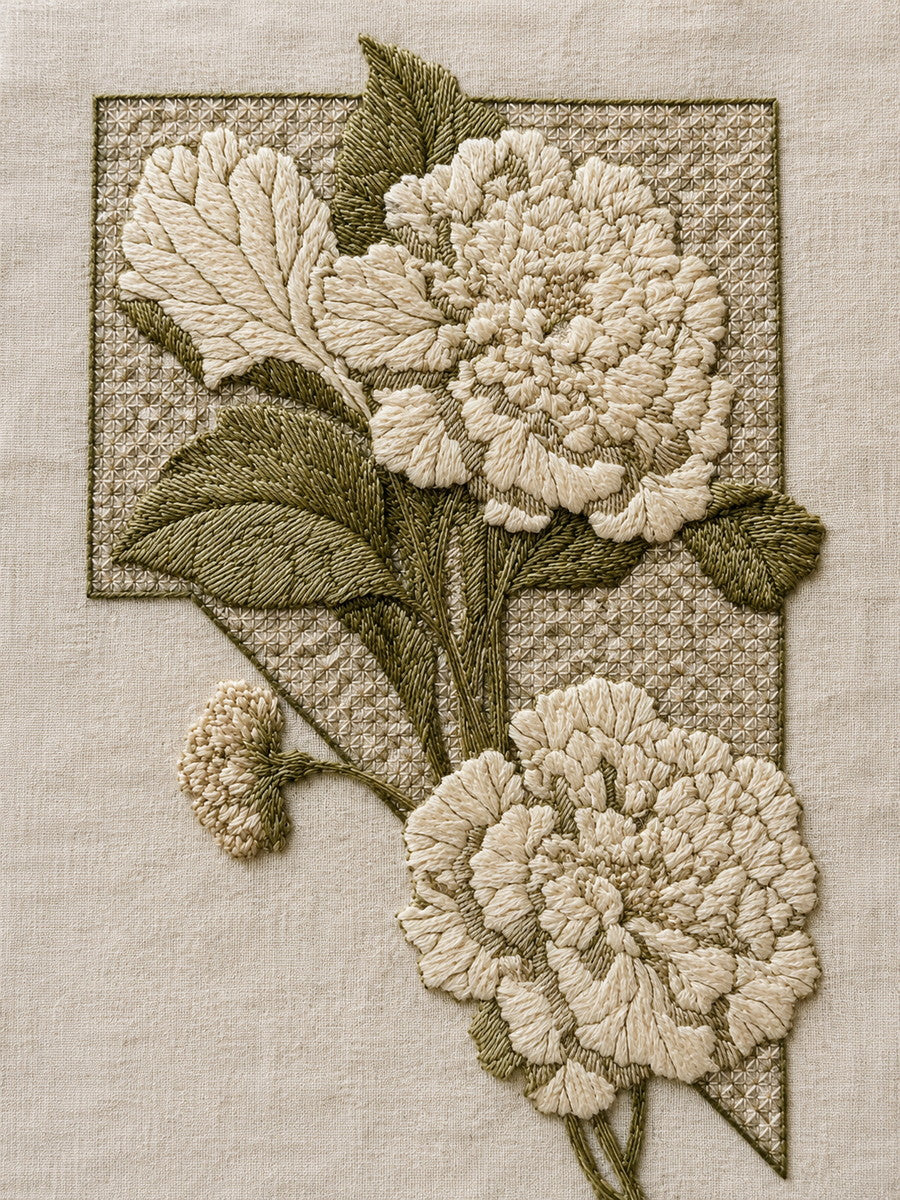 Voided Botanical Corner 02 from Colbert Embroidery Studies Book 2, a digital embroidery design reference for machine embroidery designs, embroidery patterns and corner embroidery.