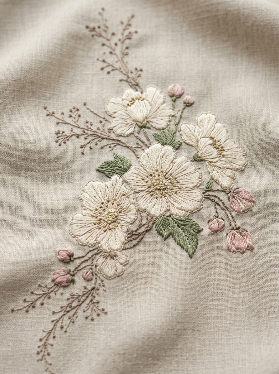 Vow Cloth Corner Motif French from French Embroidery & La Broderie Blanche Book 4, a digital embroidery design reference for machine embroidery designs, embroidery patterns and corner embroidery.