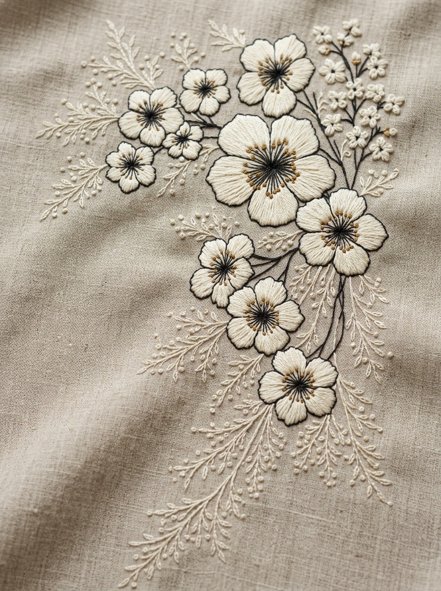 Vow Cloth Corner Motif French from French Embroidery & La Broderie Blanche Book 7, a digital embroidery design reference for machine embroidery designs, embroidery patterns and corner embroidery.