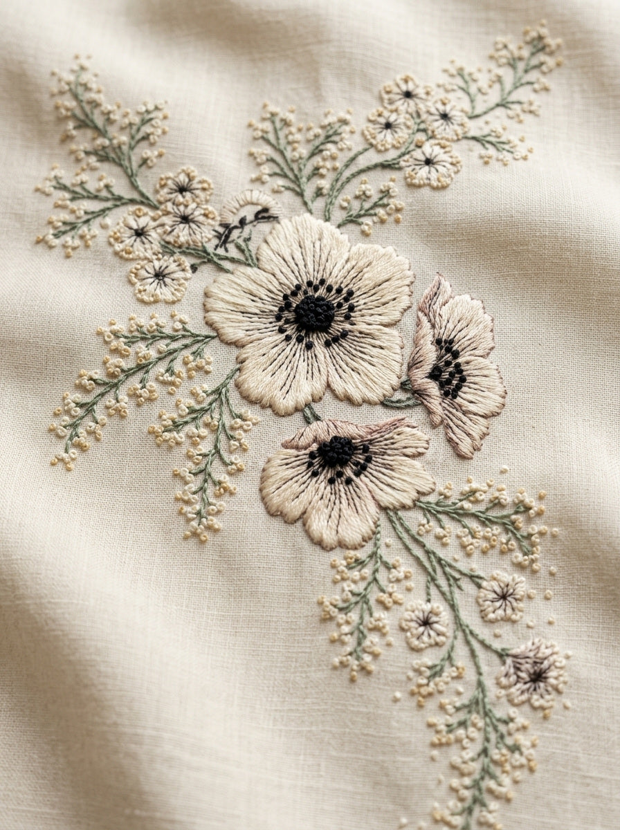 Vow Cloth Corner Motif French from French Embroidery & La Broderie Blanche Book 3, a digital embroidery design reference for machine embroidery designs, embroidery patterns and corner embroidery.