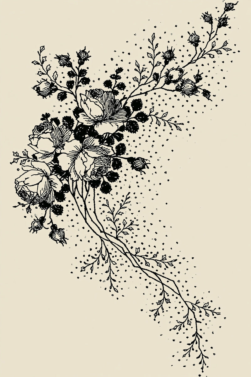 Wedding Handkerchief Floral Corner French from French Embroidery & La Broderie Blanche Book 8, a digital embroidery design reference for machine embroidery designs, embroidery patterns and corner embroidery.