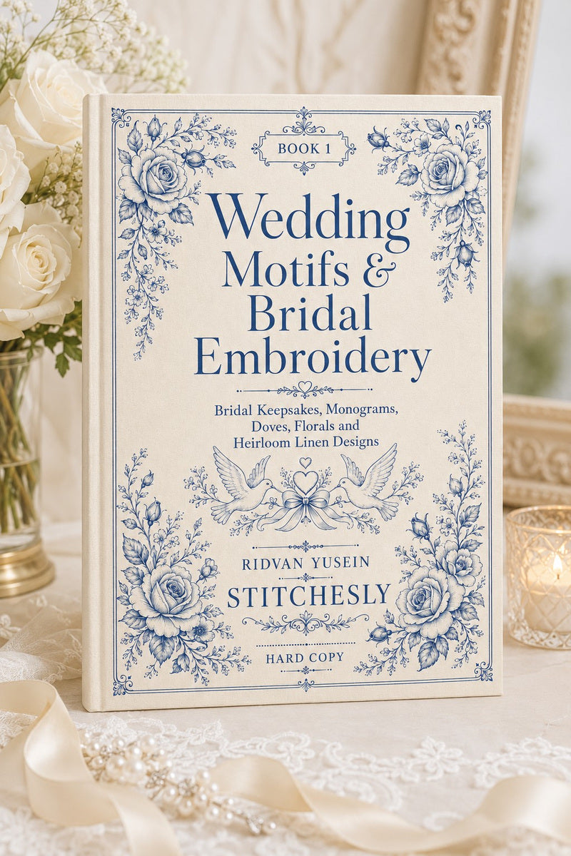 Wedding Motifs & Bridal Embroidery Book 22 Product Book 1 digital PDF embroidery design book - main cover / hero image 2