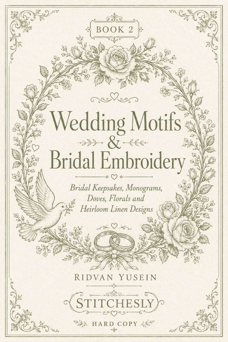 Wedding Motifs & Bridal Embroidery Book 22 Product Book 2 digital PDF embroidery design book - main cover / hero image 2