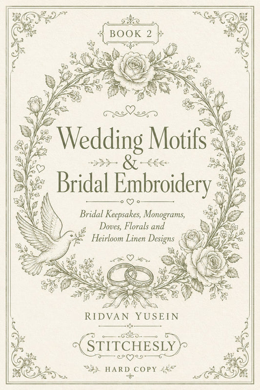 Wedding Motifs & Bridal Embroidery Book 22 Product Book 2 digital PDF embroidery design book - main cover / hero image 2