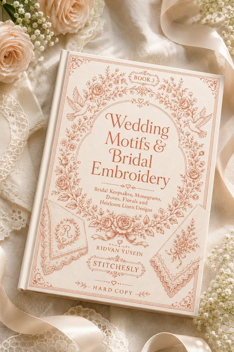 Wedding Motifs & Bridal Embroidery Book 22 Product Book 3 digital PDF embroidery design book - main cover / hero image 2