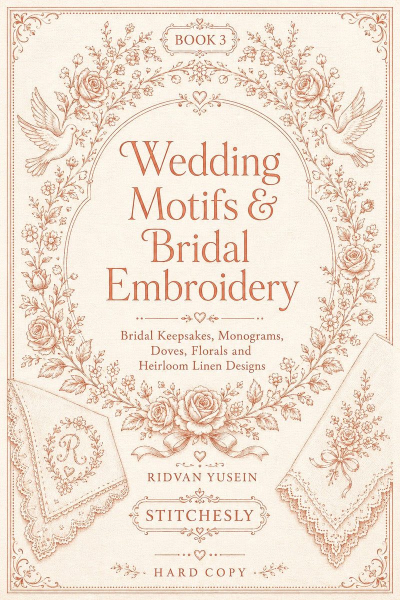 Wedding Motifs & Bridal Embroidery Book 22 Product Book 3 digital PDF embroidery design book - main cover / hero image 1