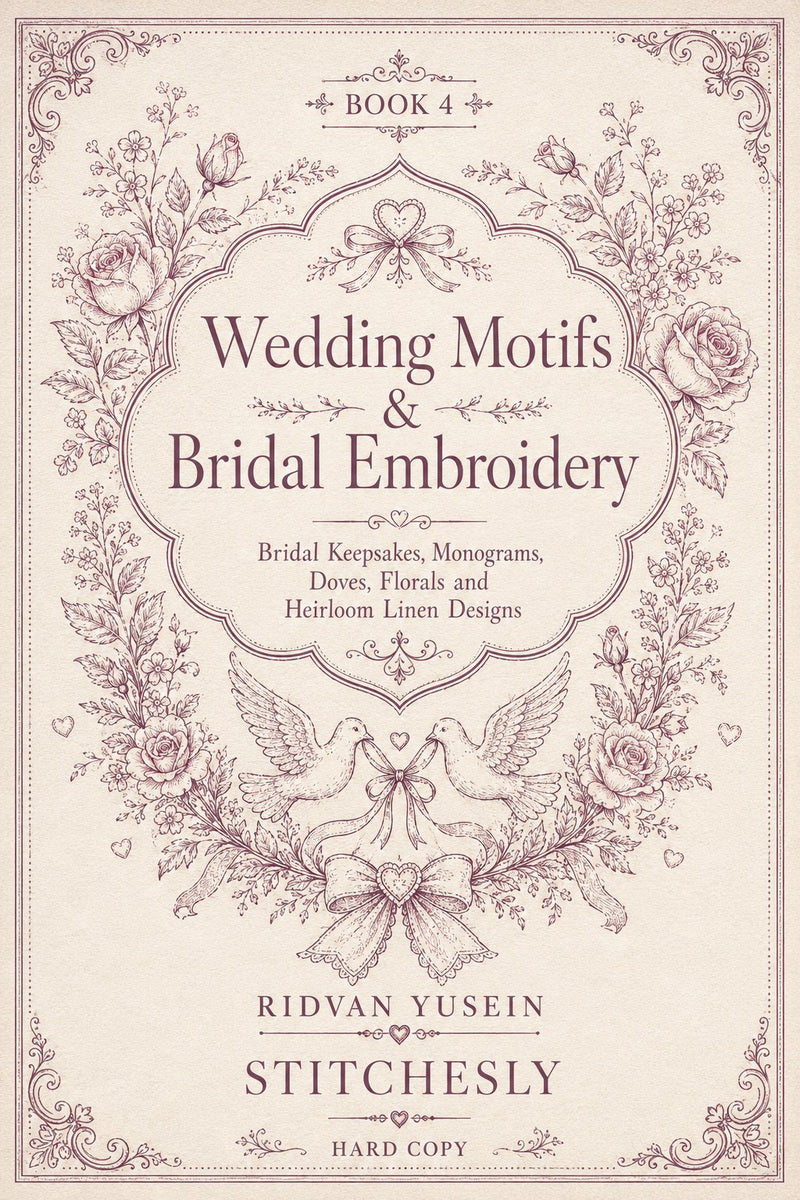 Wedding Motifs & Bridal Embroidery Book 22 Product Book 4 digital PDF embroidery design book - main cover / hero image 1