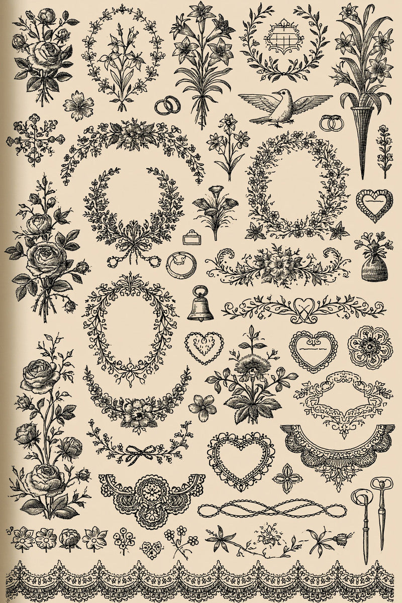 Wedding Motifs & Bridal Embroidery Book 22 Product Book 4 digital PDF embroidery design book - sample plate / motif preview 4