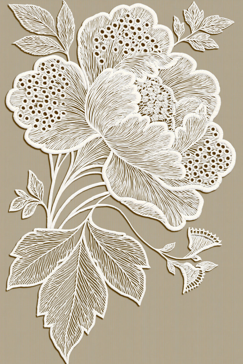 Whitework Cutwork Corner French Embroidery from French Embroidery & La Broderie Blanche Book 1, a digital embroidery design reference for machine embroidery designs, embroidery patterns and corner embroidery.