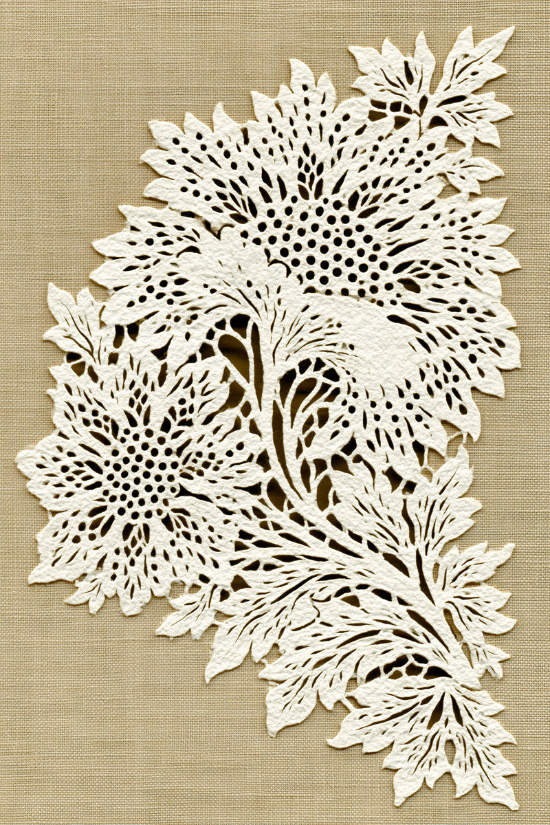 Whitework Cutwork Corner French Embroidery from French Embroidery & La Broderie Blanche Book 5, a digital embroidery design reference for machine embroidery designs, embroidery patterns and corner embroidery.