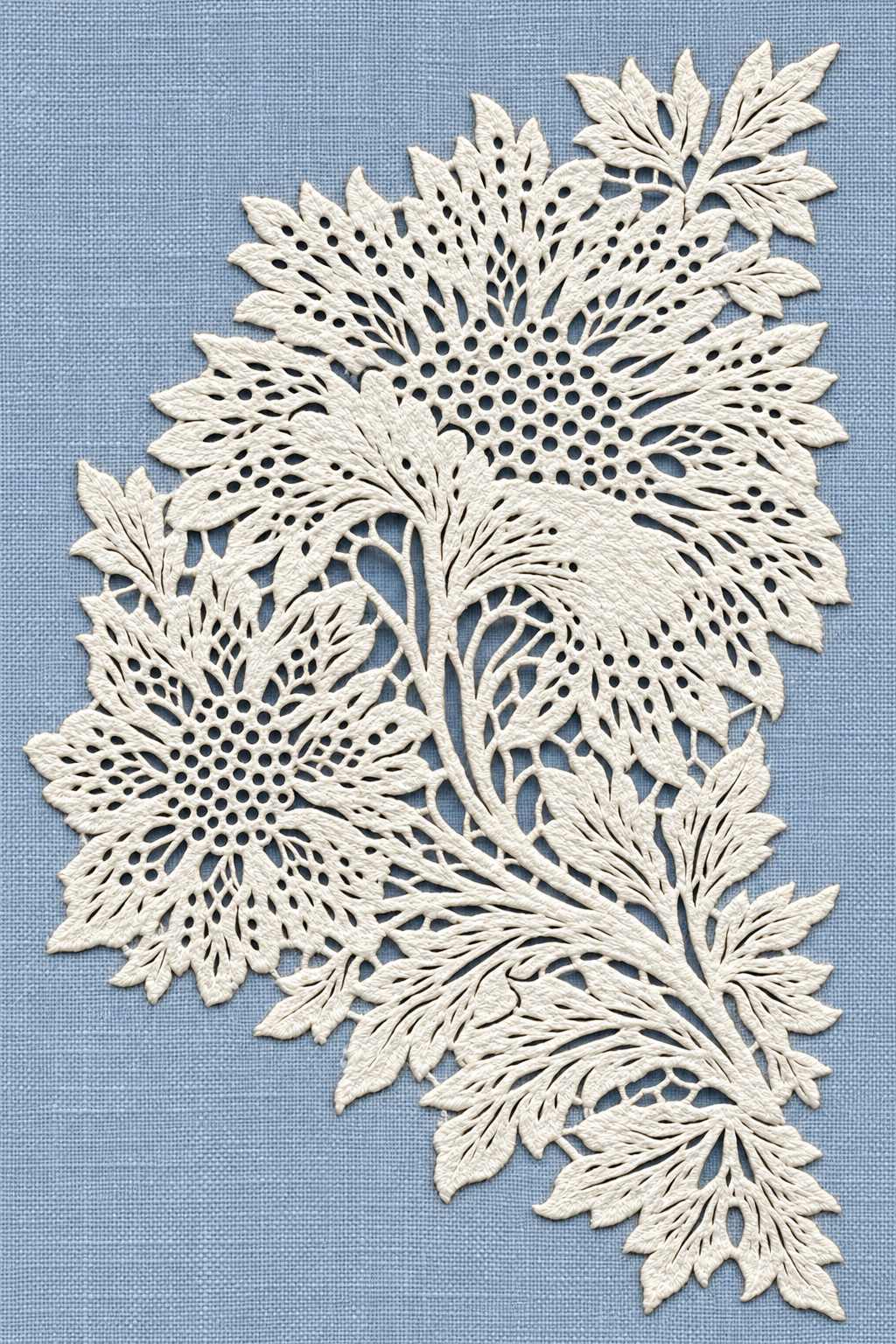 Whitework Cutwork Corner | French Embroidery & La Broderie Blanche Book 5 | Hand embroidery example