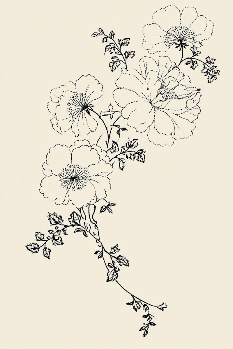 Whitework Sacred Floral Corner from Church Embroidery & Sacred Ornament Book 1, a digital embroidery design reference for machine embroidery designs, embroidery patterns and corner embroidery.