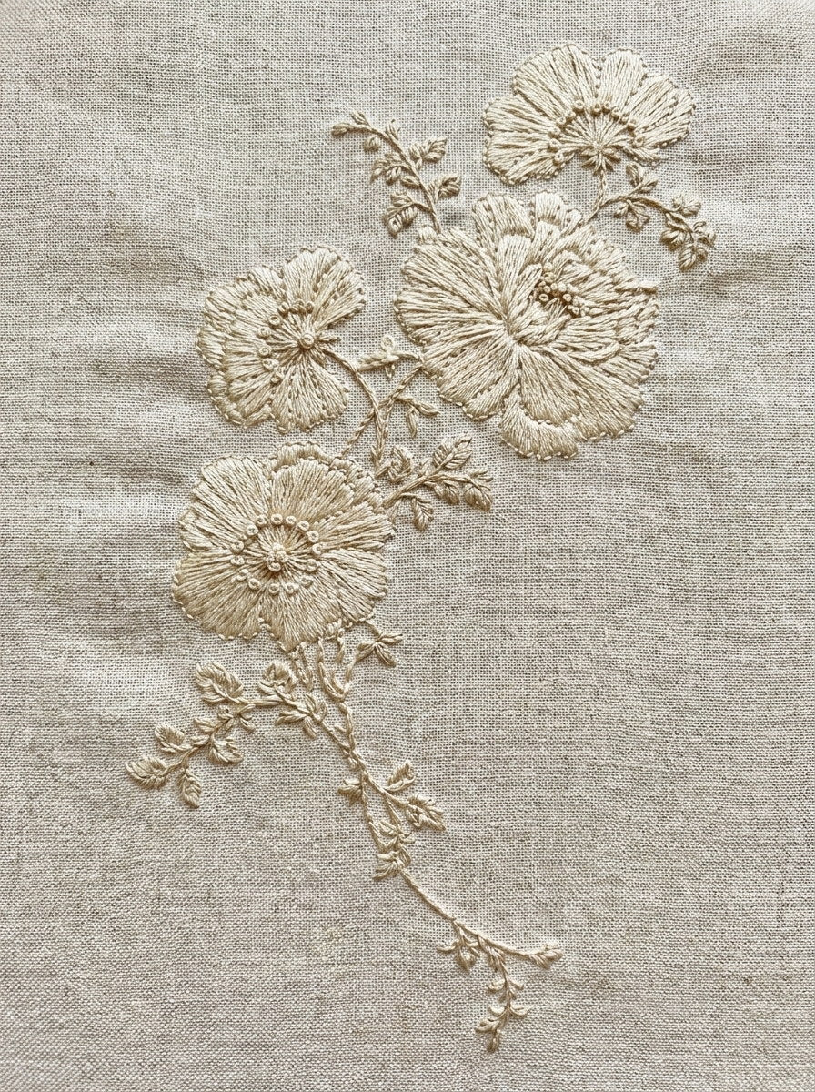 Whitework Sacred Floral Corner from Church Embroidery & Sacred Ornament Book 1, a digital embroidery design reference for machine embroidery designs, embroidery patterns and corner embroidery.