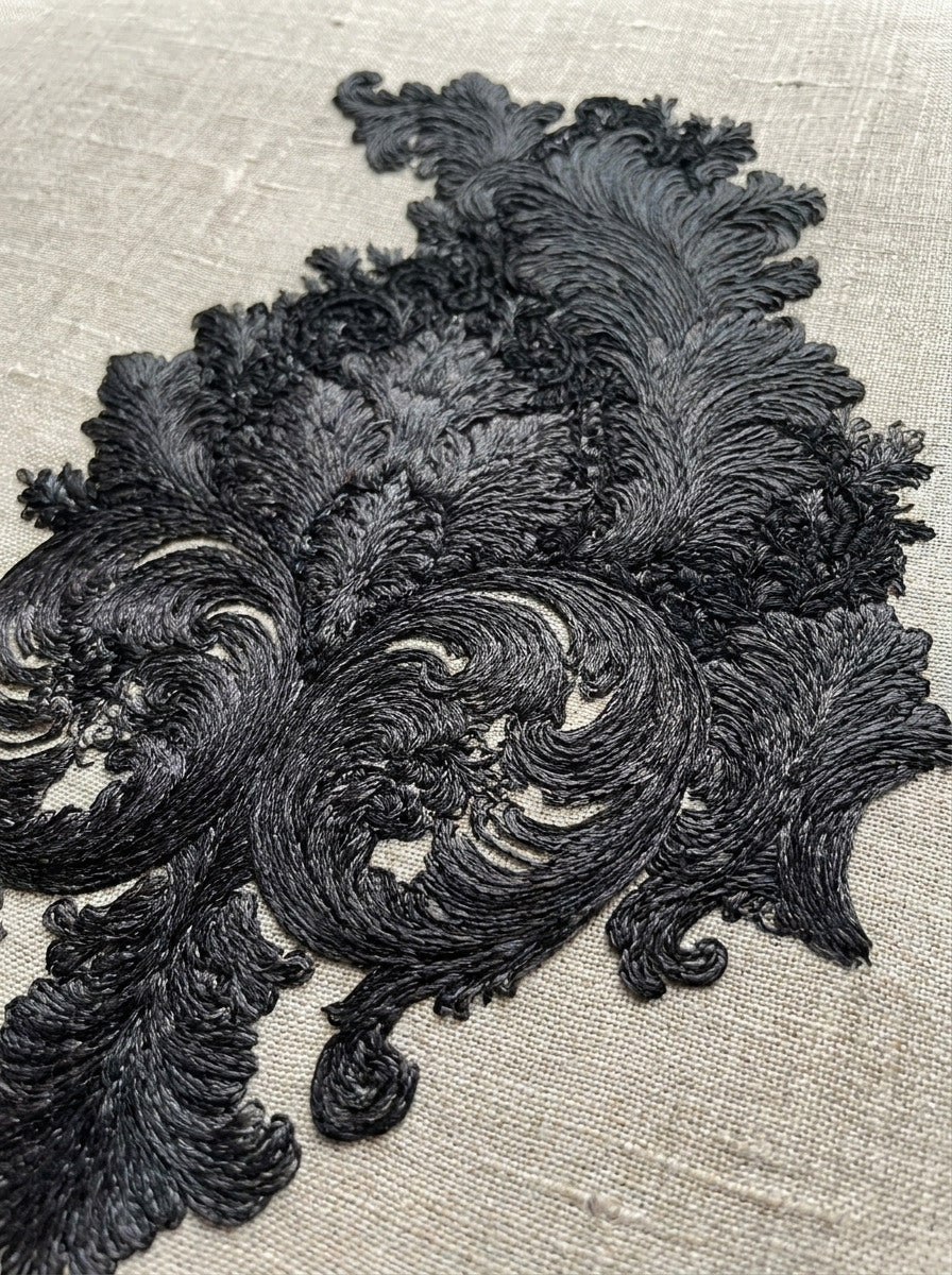 Wide Decorative Baroque Border from Baroque Scrollwork & Luxury Ornament Book 2, a digital embroidery design reference for machine embroidery designs, embroidery patterns and border and edge embroidery.
