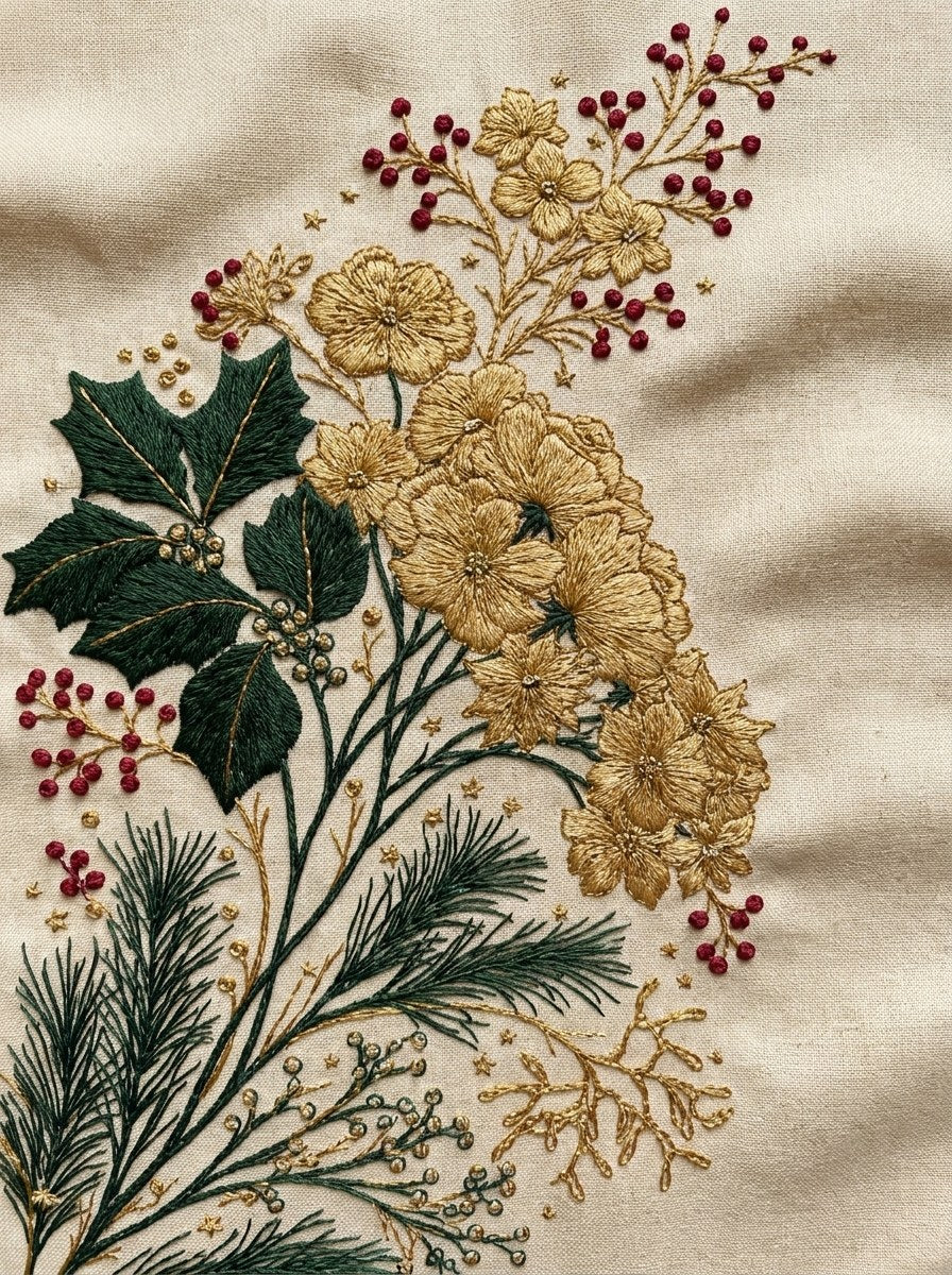 Digital PDF embroidery design bundle cover preview for Seasonal & Sentimental Motifs Bundle 3, featuring curated embroidery patterns, motif library references and textile design… - preview 20